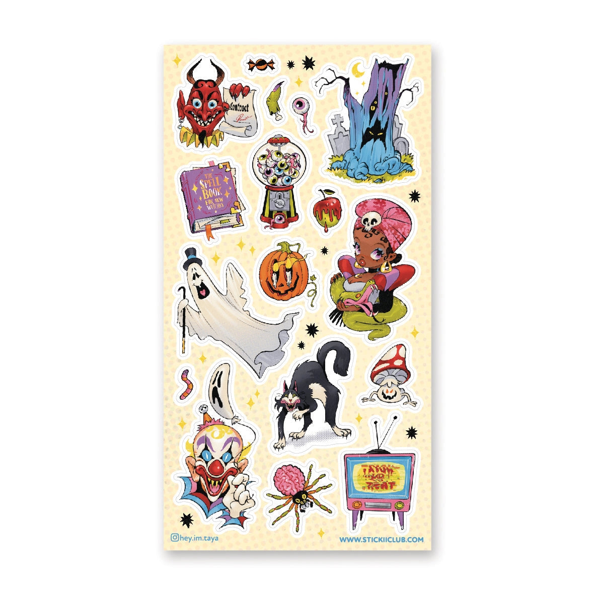 STICKII - Retro Fright Night Sticker Sheet