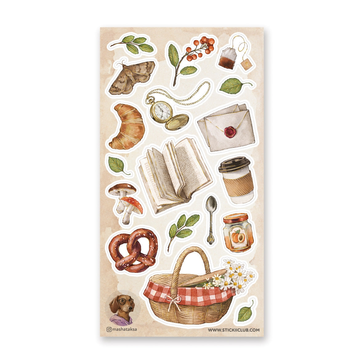 STICKII Autumn Picnic Sticker Sheet @mashataksa