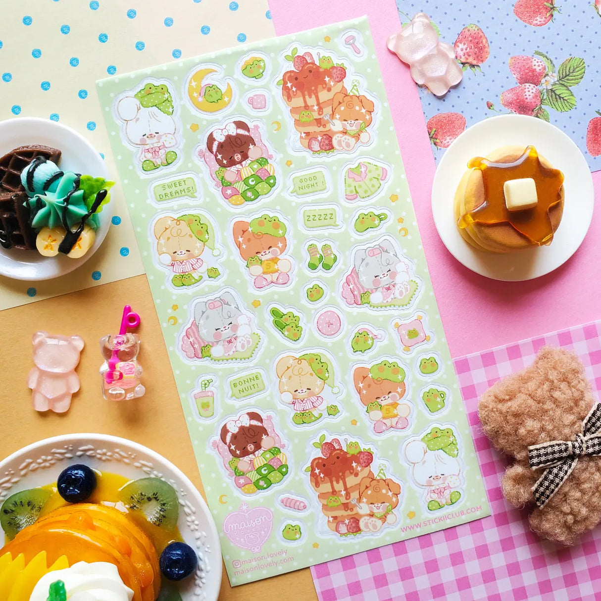 STICKII Bedtime Bears Sticker Sheet