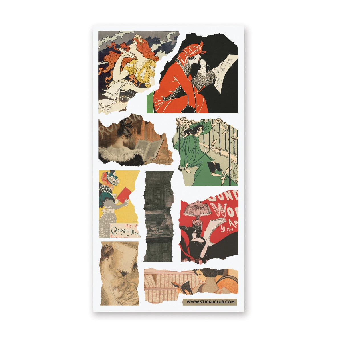 STICKII Erudite Lifestyle Sheet
📖 Discover this charming vintage-style sheet featuring illustrations of book lovers engrossed in reading and writing. It's a must-have for your collection, perfect for enhancing your journaling experience—whether you're an avid reader, a dedicated writer, or a creative sticker enthusiast.