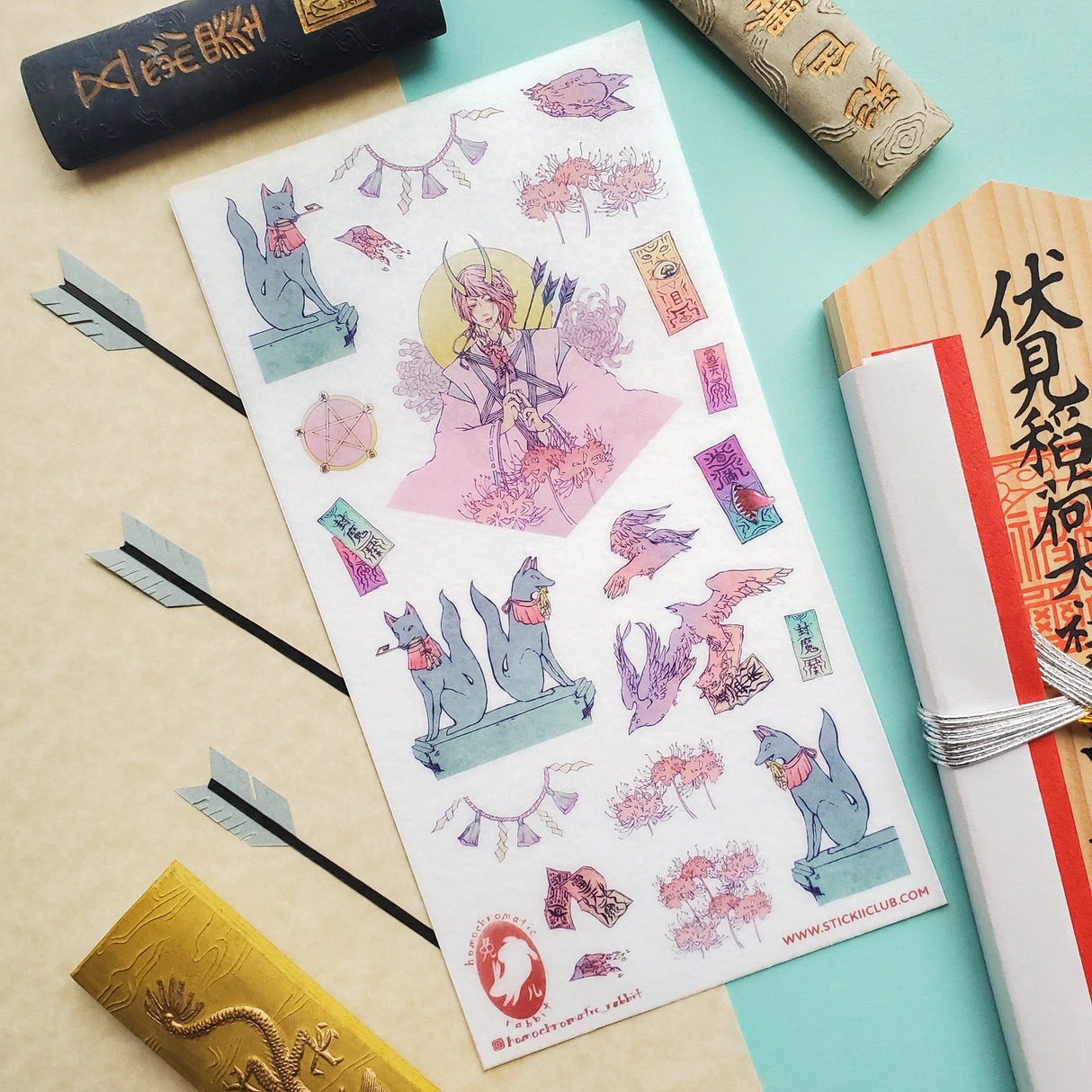 🦊⛩️ Enter a neon-kissed spirit realm with this striking kitsune shrine set by @homochromatic_rabbit! Fox guardians are excited to see if you can pass their test, enchanted talismans drift through the air, and you can’t be in the passage without some mysterious celestial figures bringing all the mystical vibes!
Art by: @homochromatic_rabbit
