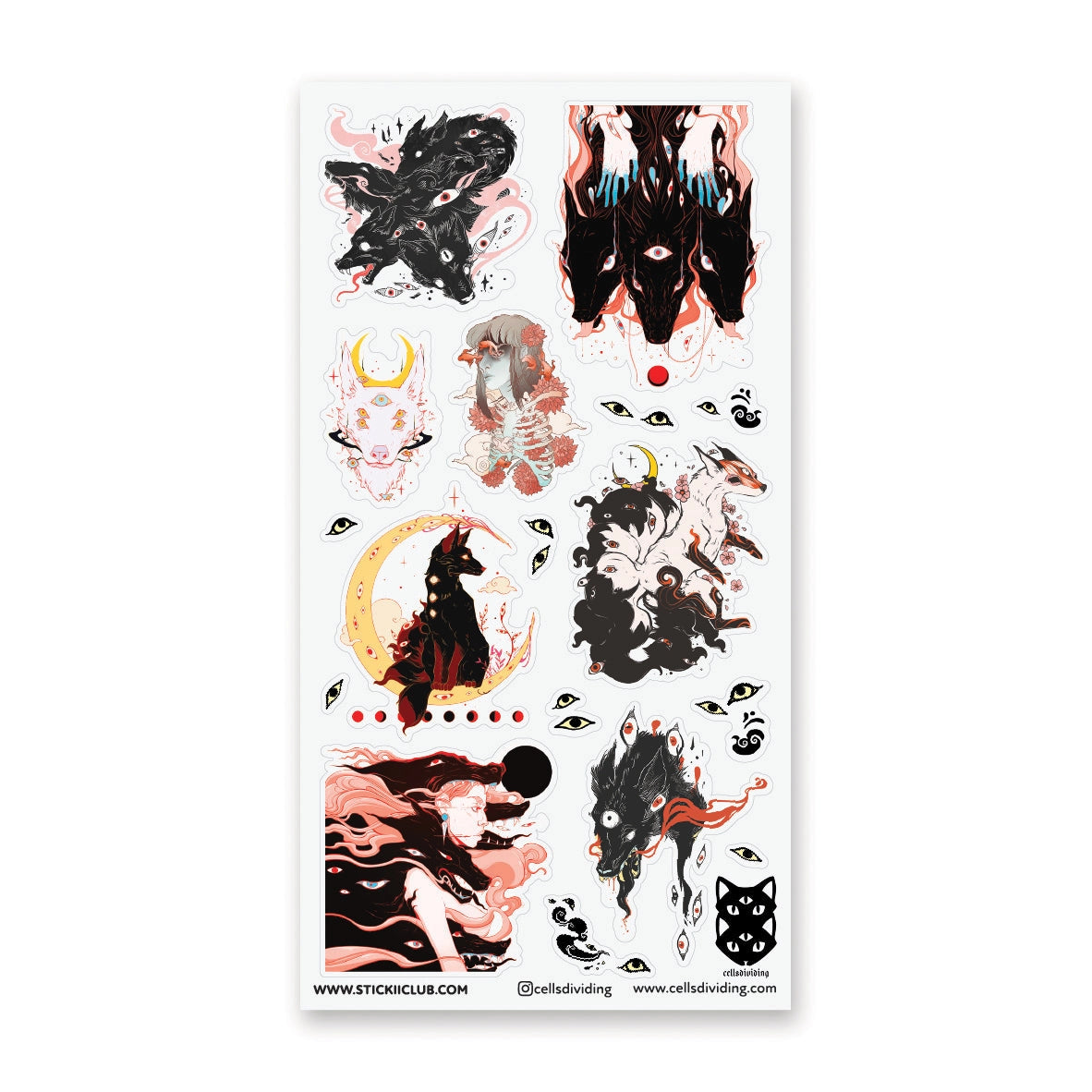 đđș Welcome welcome! This electrifying sheet by @cellsdividing drops you right into a realm of mystical moons, glowing eyes, and powerful wolf spirits. One minute youâre exploring cosmic skies, the next youâre face-to-face with legendary creatures â who knows whatâs coming next? Those wolves who are watching might⊠wanna ask?
Art by: @cellsdividing