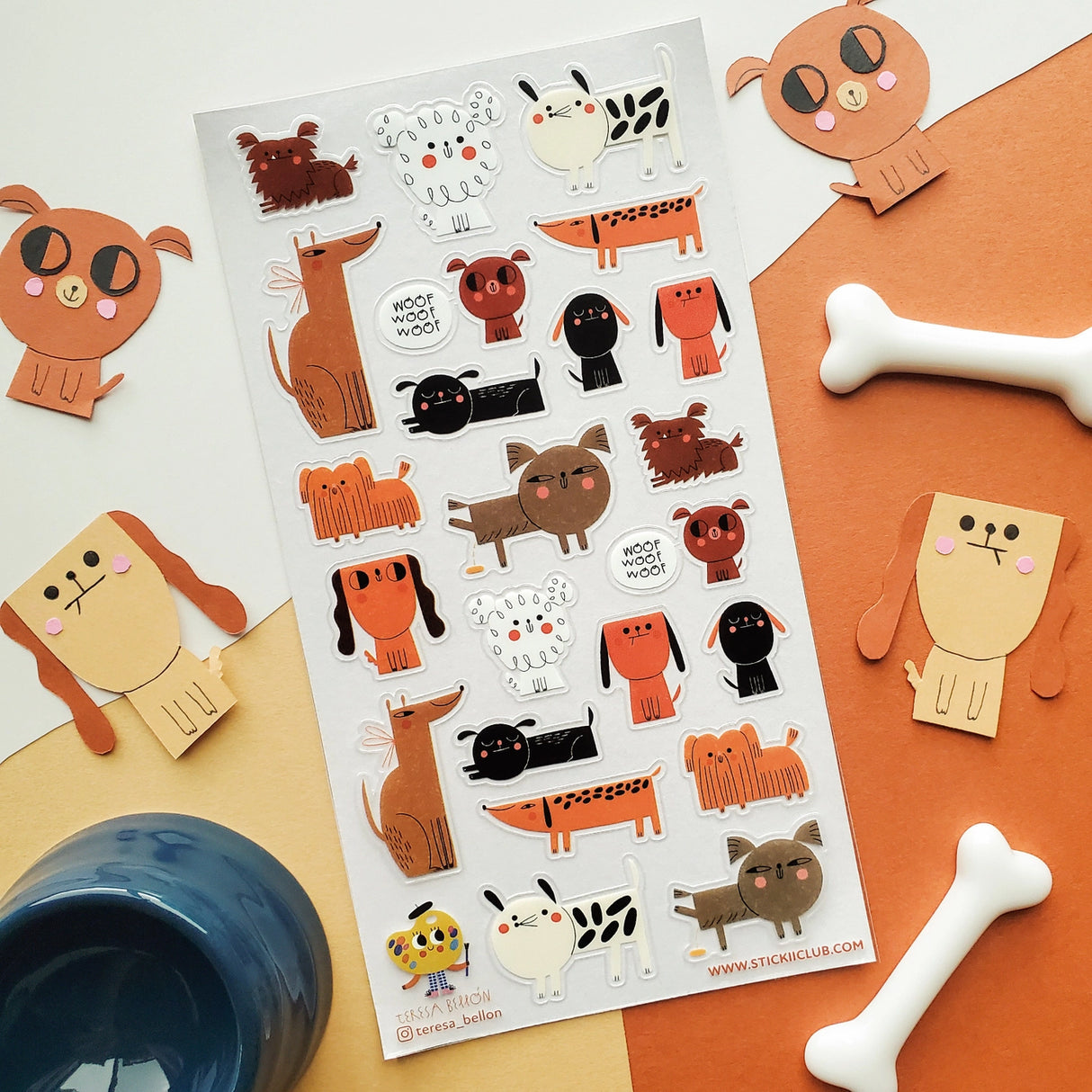 STICKII Pawfect Pups Sheet
🐕💖 Come hang with the wildest pack at the dog park! From the fluffy to the sassy to the ultimate nap champion (we see you, sleepy pup!), @teresa_bellon’s lovable crew is here to bring all the tail wags and snuggles.