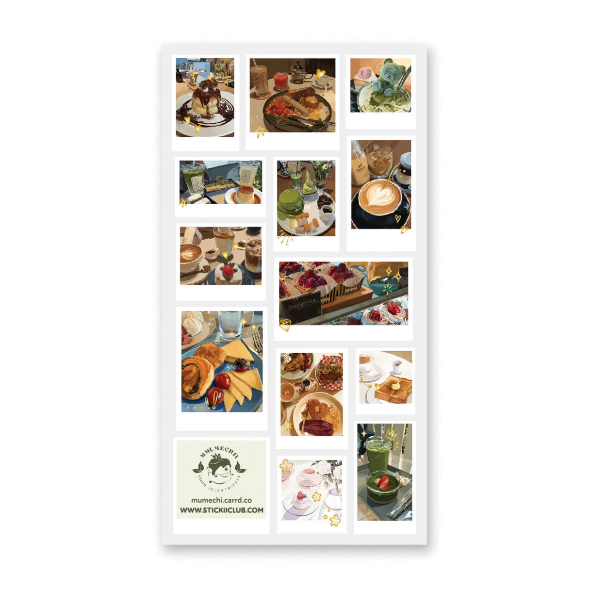 STICKII Scrumptious Snapshots Sticker Sheet