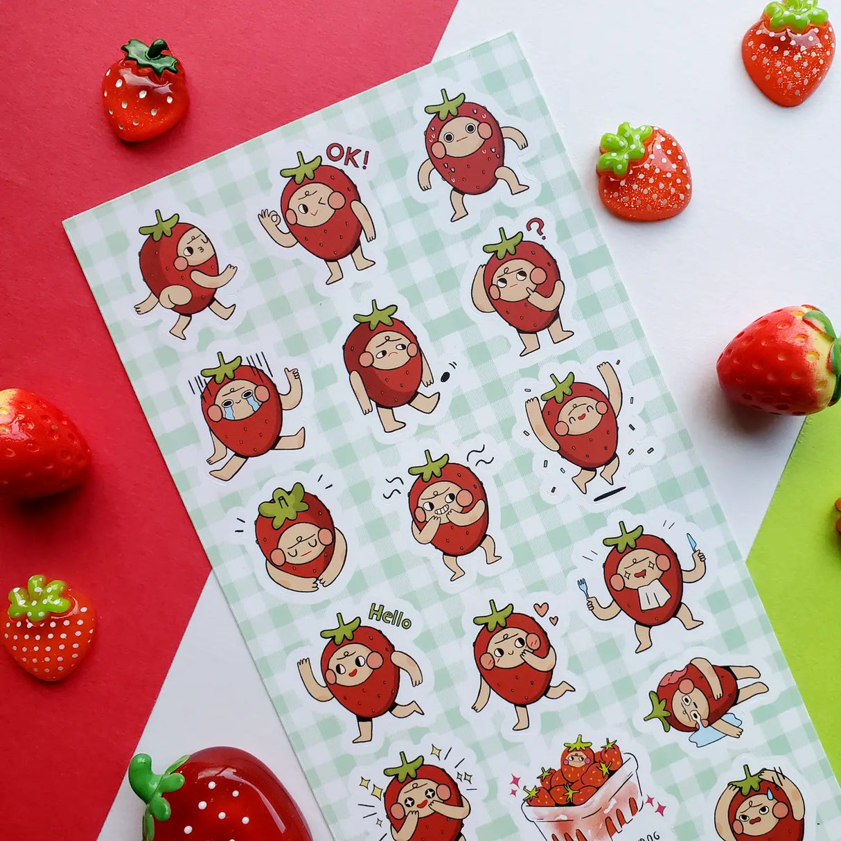 STICKII Strawberry Feels Sticker Sheet