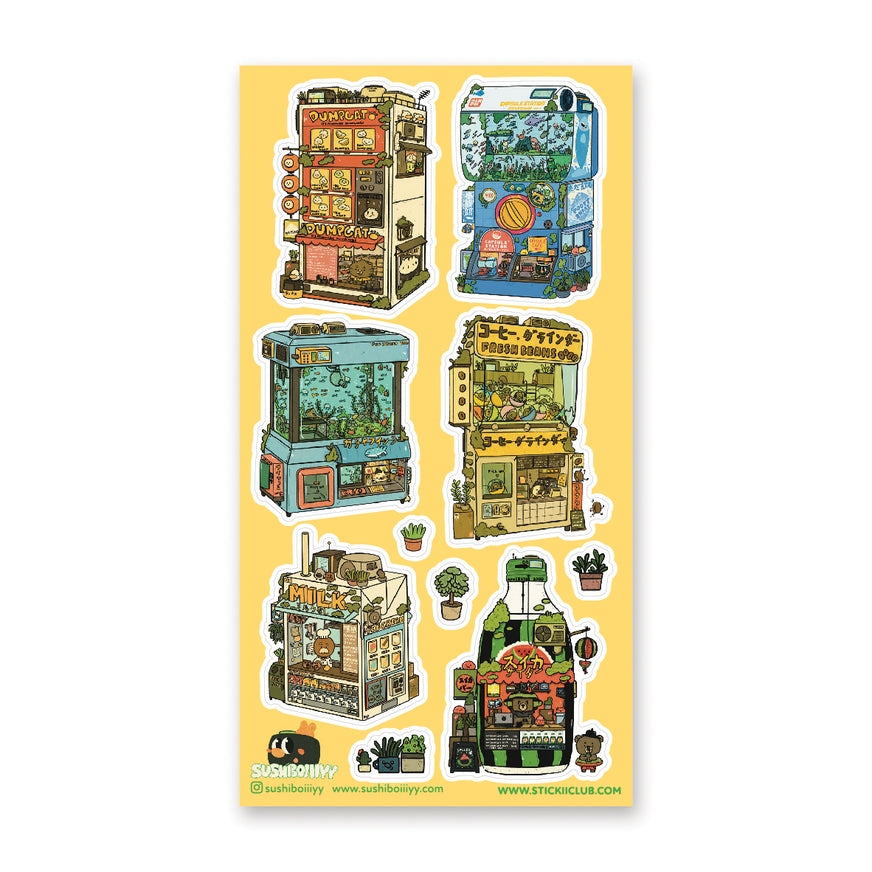 STICKII Superb Shops Sticker Sheet