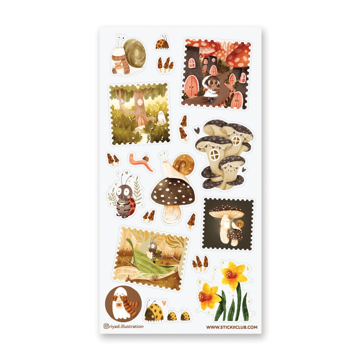 STICKII Whimsical Woods Sticker Sheet