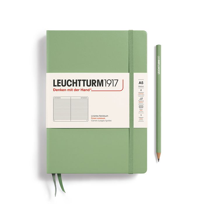 Leuchtturm1917 Sage Medium Hardcover Notebook A5
