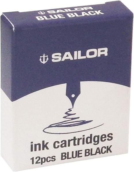 The trusty Sailor blue ink in convenient cartridges. Sailor proprietary ink cartridges are compatible for Sailor fountain pens.
1 box of 12 Sailor Blue Proprietary Ink Cartridges
Dye-based
Made in Japan