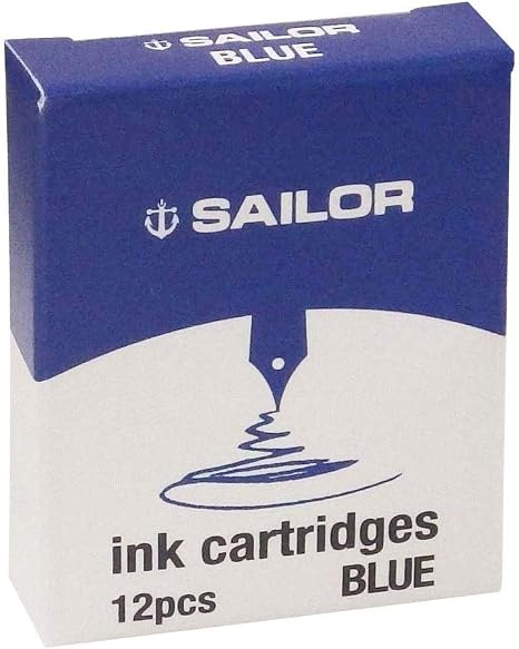 Sailor Blue Ink Cartridge - 12 pcs.
The trusty Sailor blue ink in convenient cartridges. Sailor proprietary ink cartridges are compatible for Sailor fountain pens.
1 box of 12 Sailor Blue Proprietary Ink Cartridges
Dye-based
Made in Japan