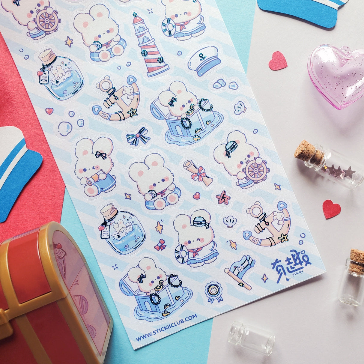 🐰⚓ Ahoy, matey! Set sail on a sweet seafaring adventure with these kawaii bunny sailors! Who knew nautical adventures could be this adorable? From lighthouse lookouts to treasure chest discoveries, these fluffy captains are ready to navigate the seas of cuteness!