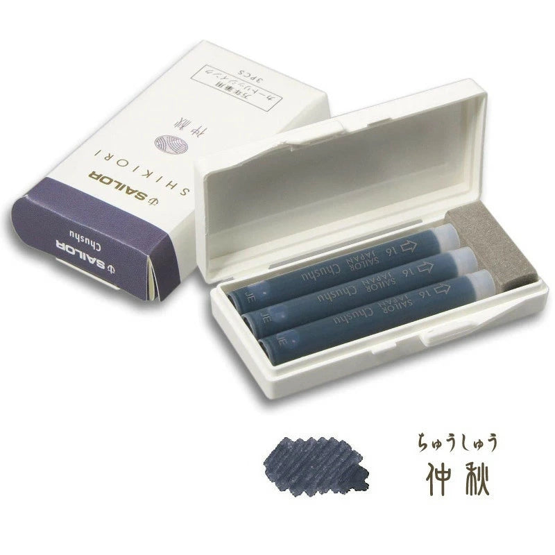 Sailor Shikiori Fountain Pen Ink Cartridges - Chushu