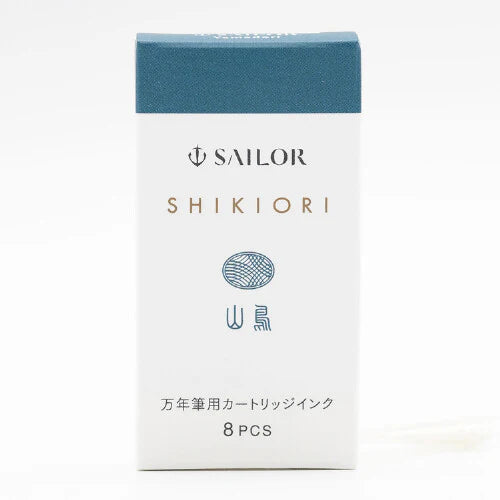 Sailor Shikiori Fountain Pen Ink Cartridges Pack of 8 - Yamadori