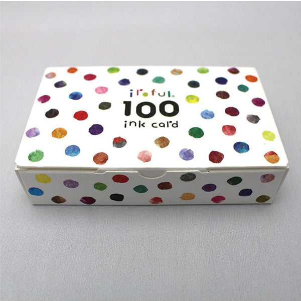 iroful is a paper that showcases the talent of color, called iroful. Whether you write or draw, beautiful colors burst forth. It can clearly and vividly express the color and shade of ink in writing instruments such as fountain pens. You can enjoy writing that can only be expressed by hand.
From our fountain pen ink collection, you can freely apply your favorite ink as paint to the palette.
Weight: 75g/㎡
Dimensions: 55mm×91mm
Quantity: 100 sheets