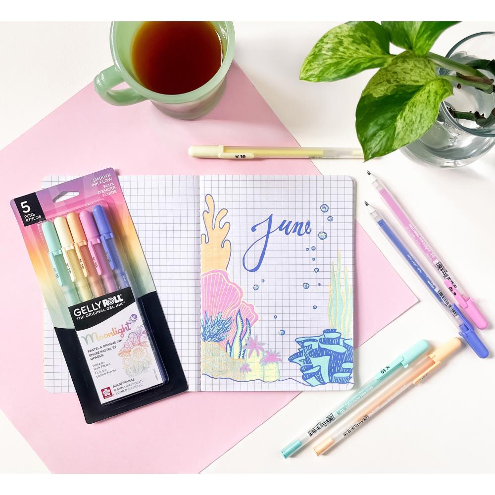 Gelly Roll Moonlight 10 Bold Pen Set 5/Pkg