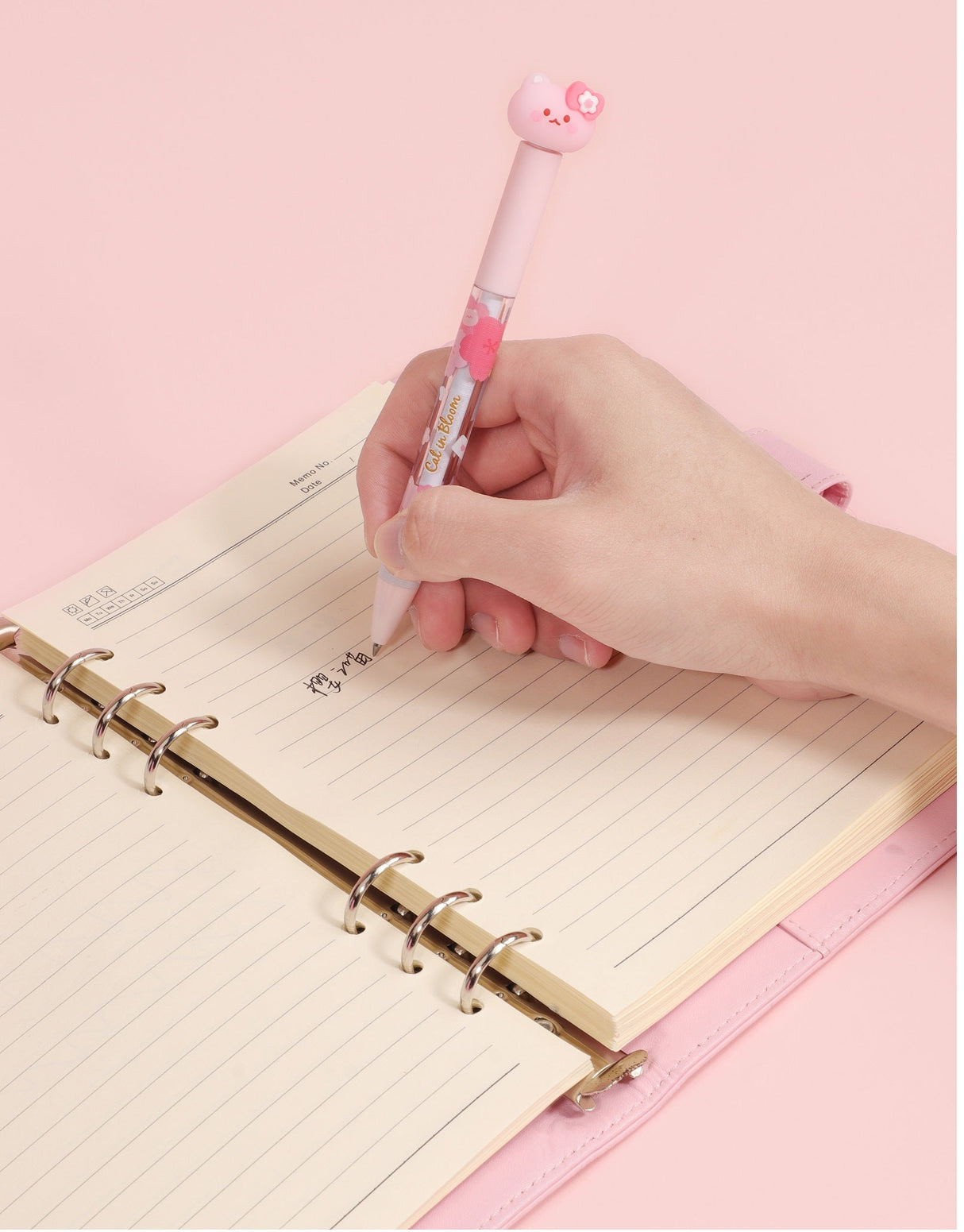 Sakura Cat Spinning Gel Pen