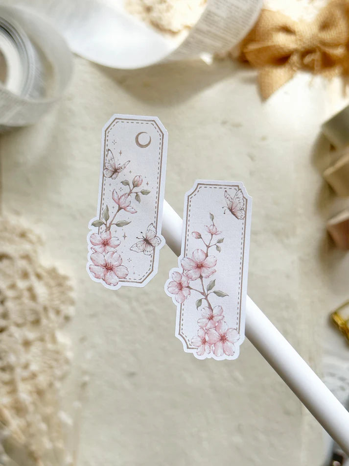 leelajournals Sakura Florals, Frames & Labels Sticker Sheet - 3pc set