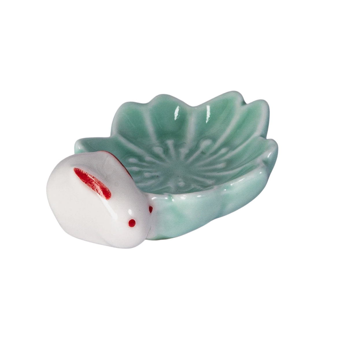Sakura Rabbit Porcelain Chopsticks Rest Green – Little Craft Place