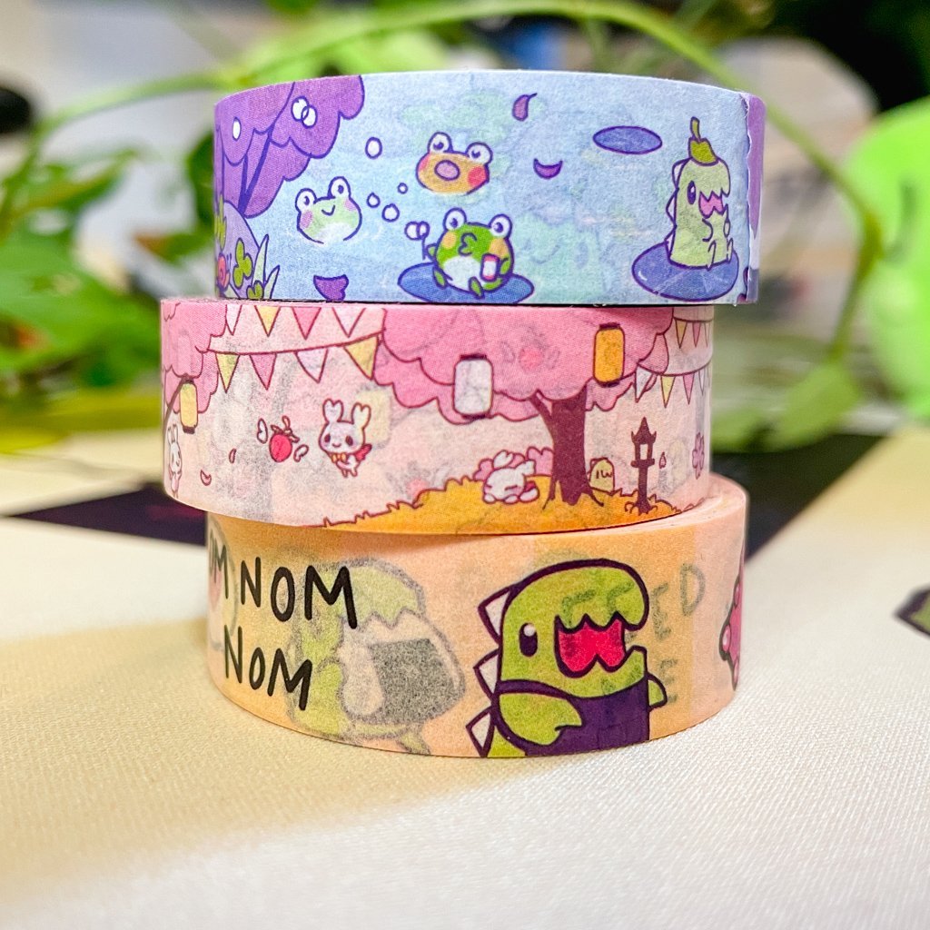 Perfect for crafts, journaling, snail mail, and more.
1.5 cm washi tape roll 10 meters
Include one washi tape