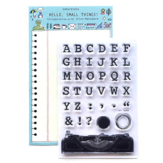 Like music, I believe that fonts too can invoke an emotion. If you feel that way too, then HST™ Typeset may be perfect for you. Finding the right words are not the only way convey the way you feel.
This stamp set is a collaboration between Sakuralala and Eric Matsubara, a Japanese illustrator and eraser stamp artist to celebrate the past, present, and future. These stamps are the perfect edition for your journal or planner!