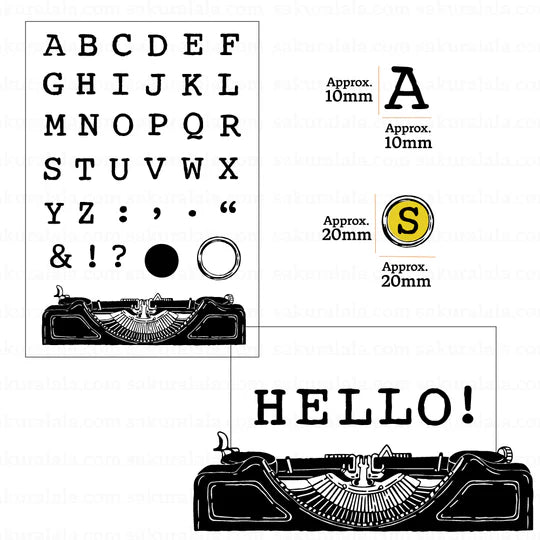 Like music, I believe that fonts too can invoke an emotion. If you feel that way too, then HST™ Typeset may be perfect for you. Finding the right words are not the only way convey the way you feel.
This stamp set is a collaboration between Sakuralala and Eric Matsubara, a Japanese illustrator and eraser stamp artist to celebrate the past, present, and future. These stamps are the perfect edition for your journal or planner!