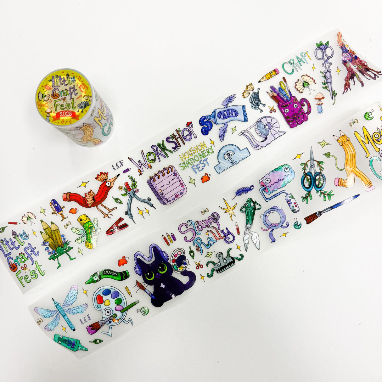 Sara Szewczyk x Little Craft Fest Pre-cut PET Tape - Houston Stationery Fest