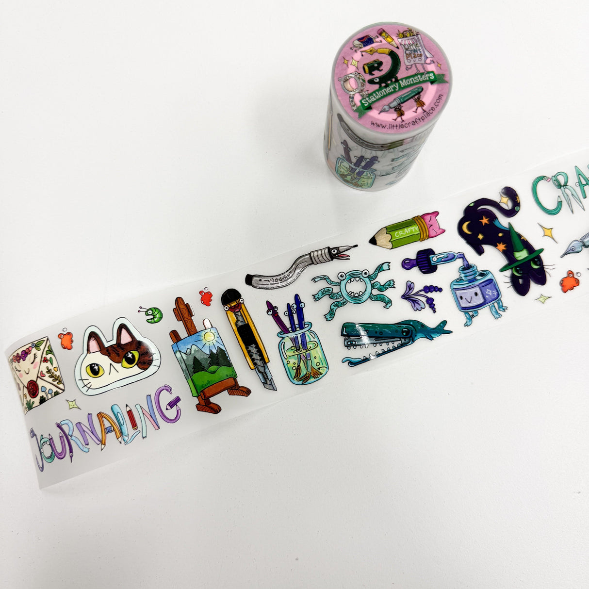 Sara Szewczyk x Little Craft Place Pre-cut PET Tape - Stationery Monsters