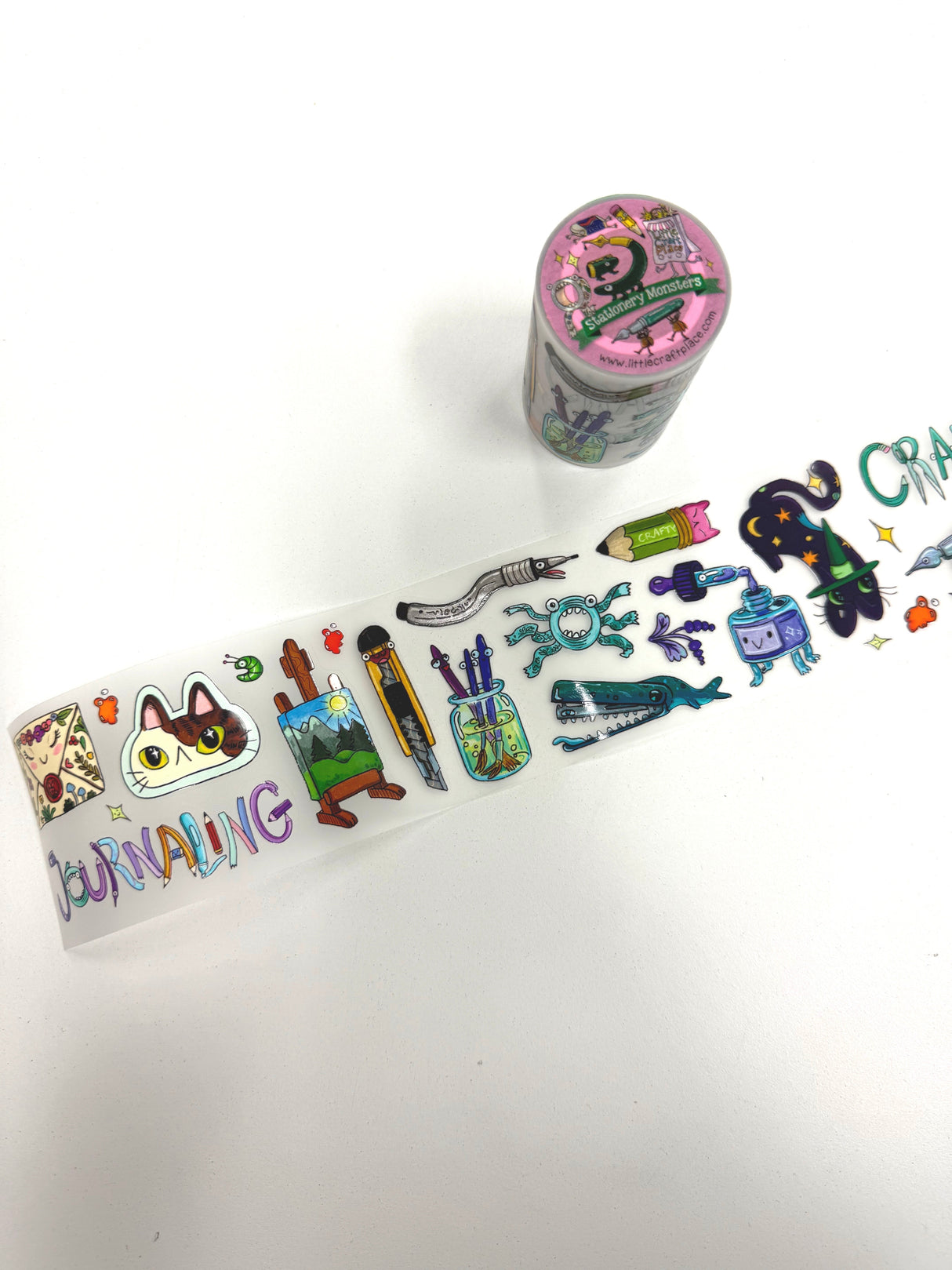 Sara Szewczyk x Little Craft Place Pre-cut PET Tape - Stationery Monsters