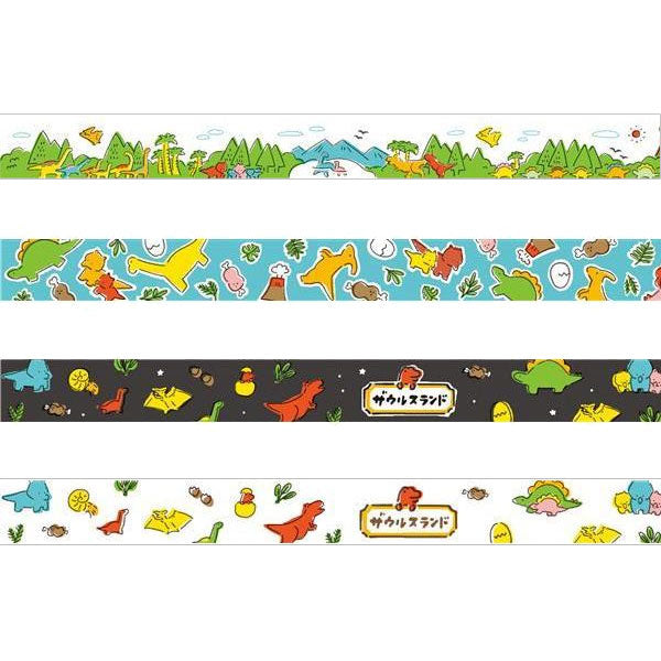 Cinta washi de Saurus Land Días de la Tierra