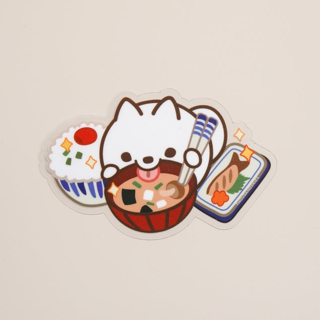 Savory Breakfast Miso Soup Vinyl Sticker