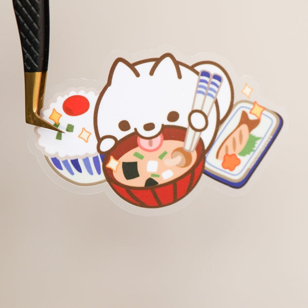 Savory Breakfast Miso Soup Vinyl Sticker