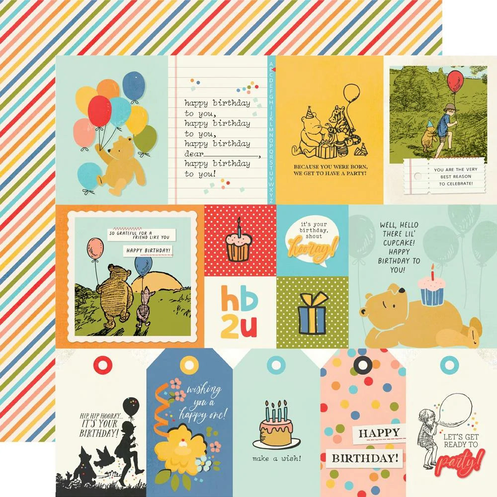 Simple Stories - Say Cheese Classic Pooh Birthday 12x12 Collection Kit