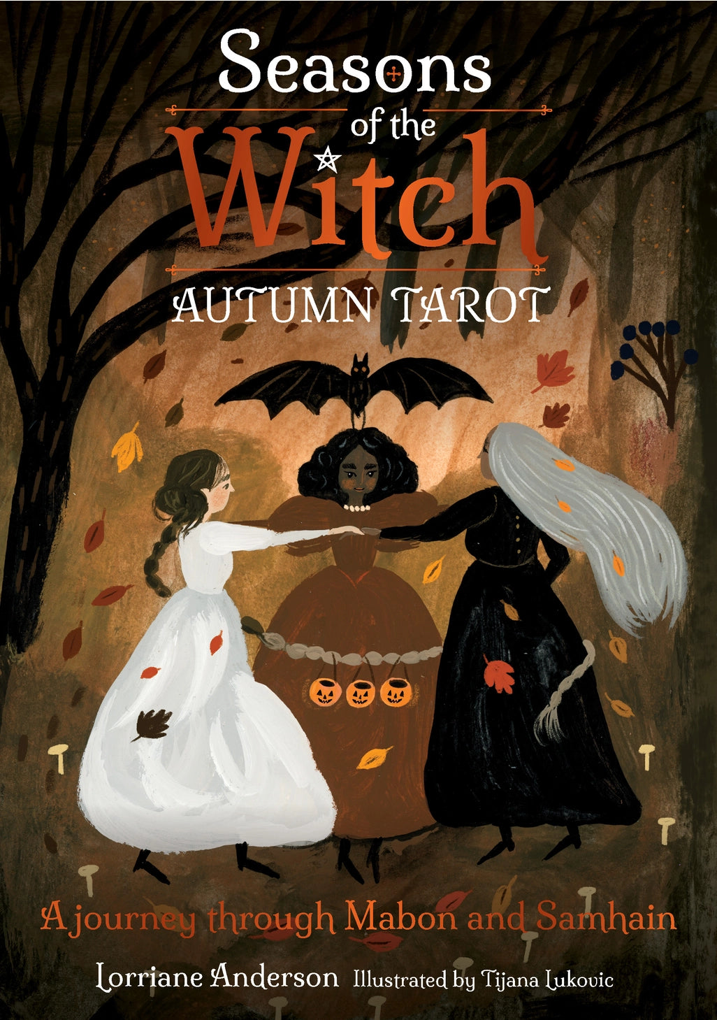 The Seasons of the Witch series returns with Autumn Tarot, an exploration of mystery, magic and transformative transitions.
Delight in a new expression of the much-loved and iconic Rider-Waite-Smith tarot, told through the hauntingly lovely lens of every witch’s favorite time of year, Autumn. In a season that’s as much about harvest as it is about release, let spiritual teacher Lorriane Anderson guide you on a journey through fall’s shadows as well as its beauty.