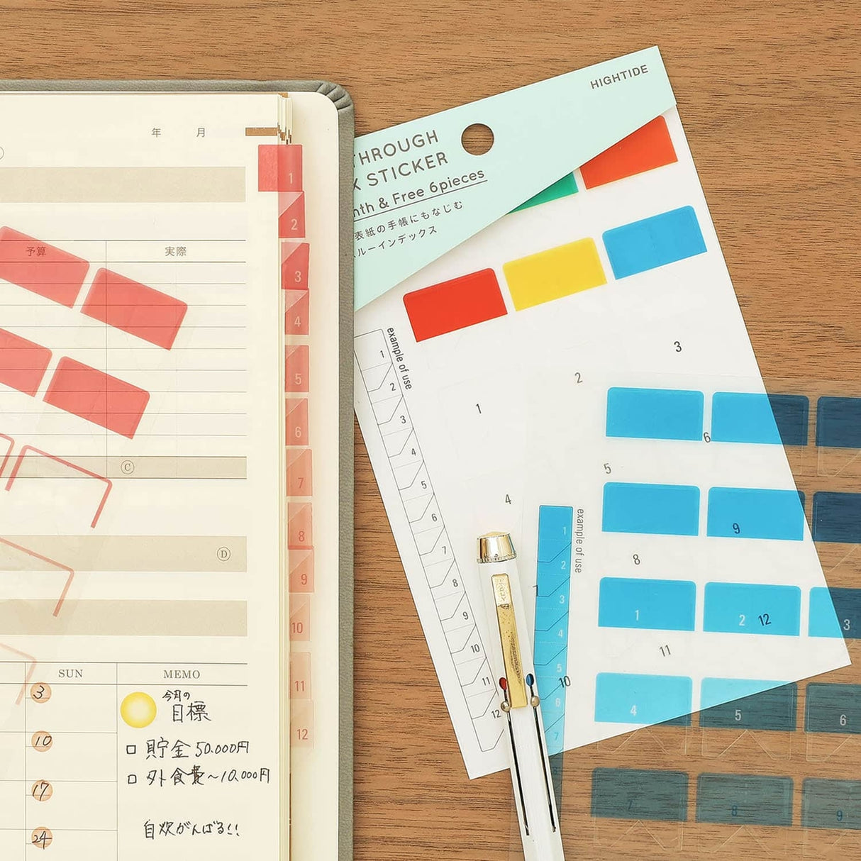 Hightide See Through Index Sticker