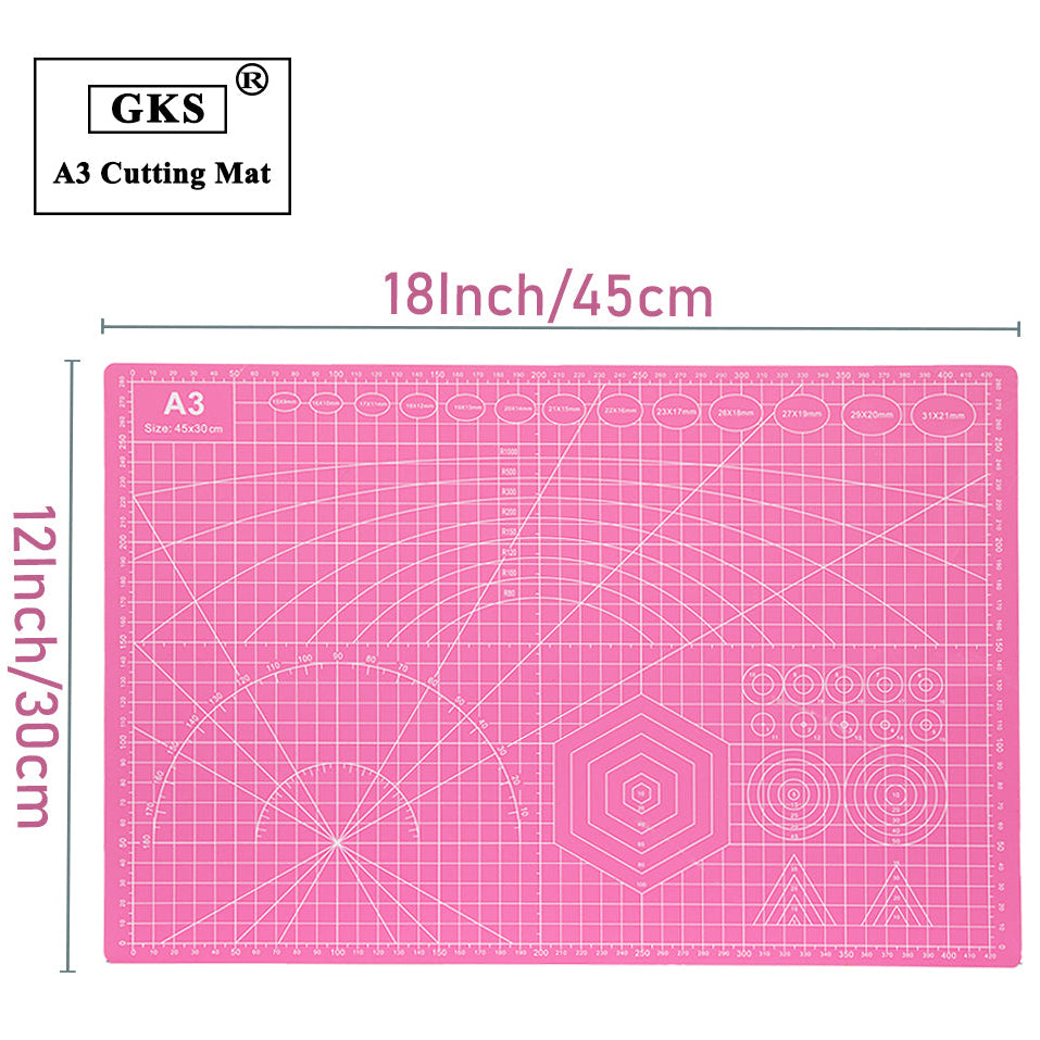 Self-Healing Cutting Mat - A3
Upgrade your crafting workspace with this durable A3 Self‑Healing Cutting Mat, designed to support all your cutting, trimming, and precision‑crafting needs. Whether you're working on scrapbooking, sewing, model building, or everyday DIY projects, this mat provides a reliable, smooth surface that protects your tools and your table.
The self‑healing surface reseals after each cut, keeping the mat looking clean and extending its lifespan. Clear grid lines help you measure, align