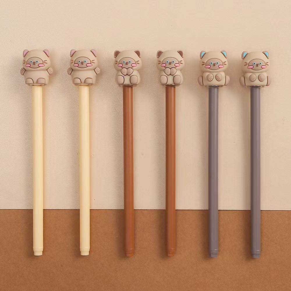 Sesame Cat Gel Pen 0.5mm Black Ink