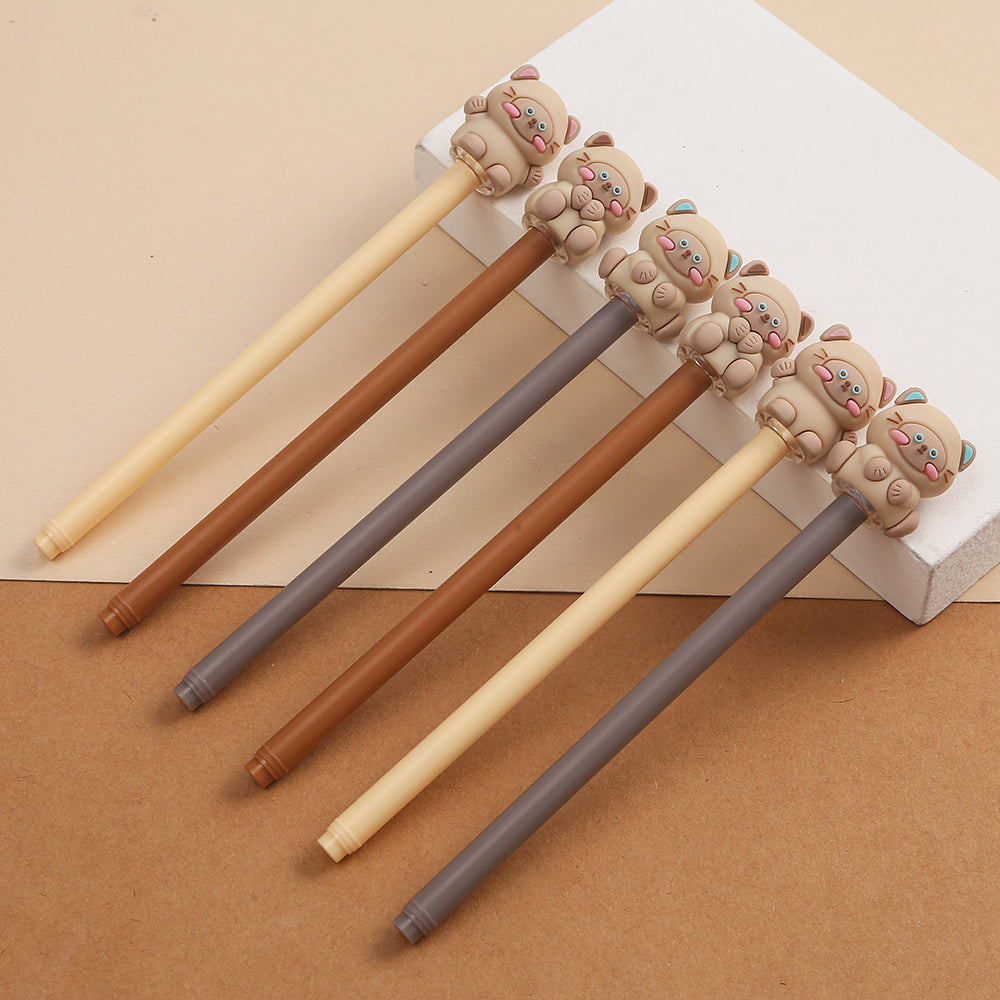 Sesame Cat Gel Pen 0.5mm Black Ink