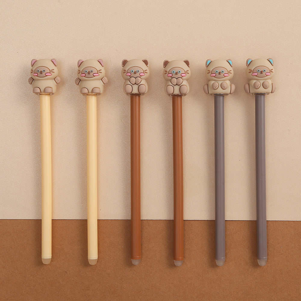 Sesame Cat Gel Pen 0.5mm Black Ink