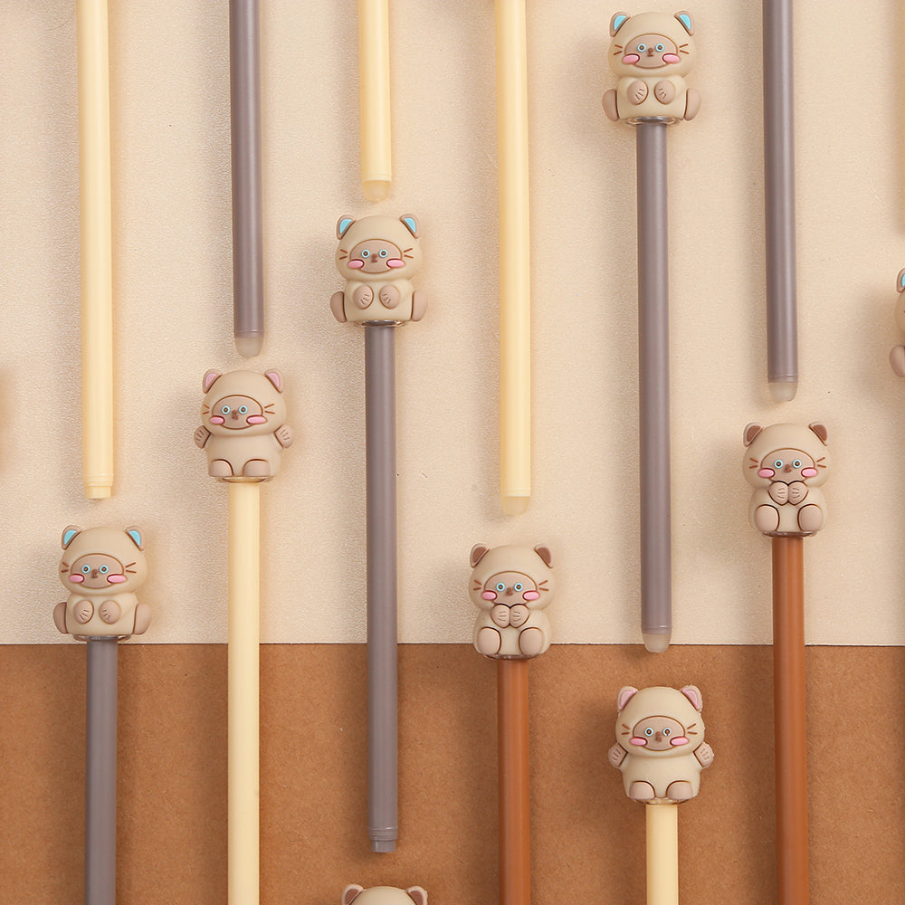 Sesame Cat Gel Pen 0.5mm Black Ink