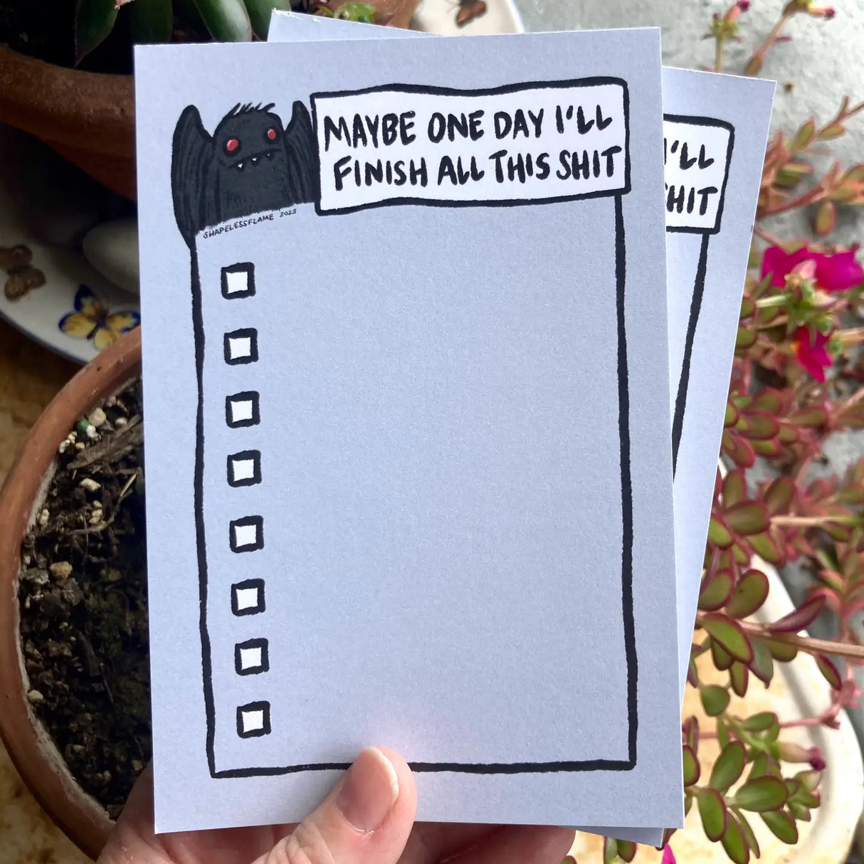 Shapeless Flame Notepad Mothman To Do