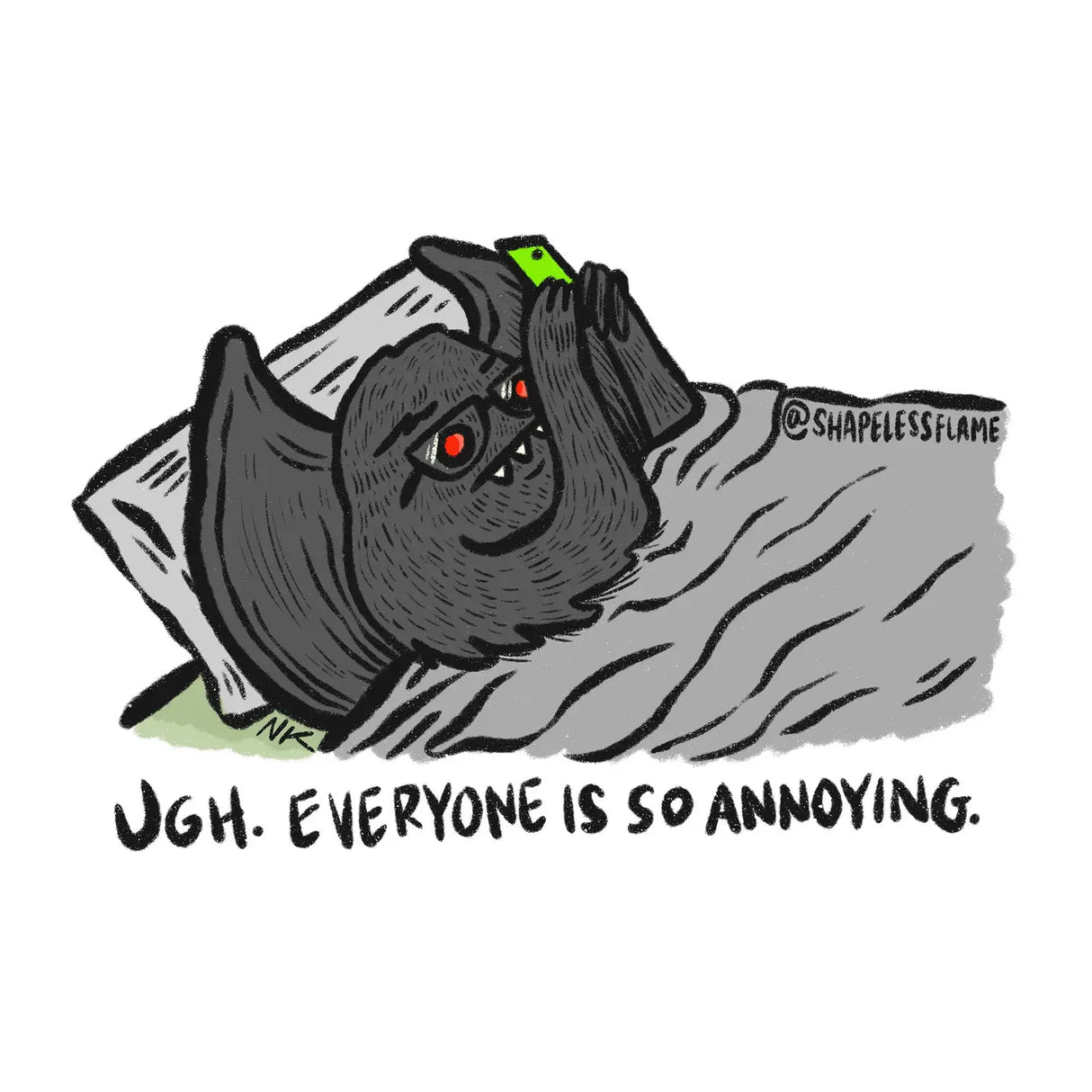 Shapeless Flame Vinyl Everyone is so Annoying Mothman