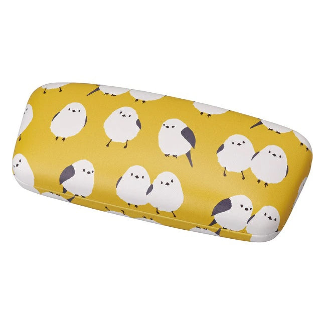 Shima Enaga Bird Glasses Case with Cleaning Cloth
