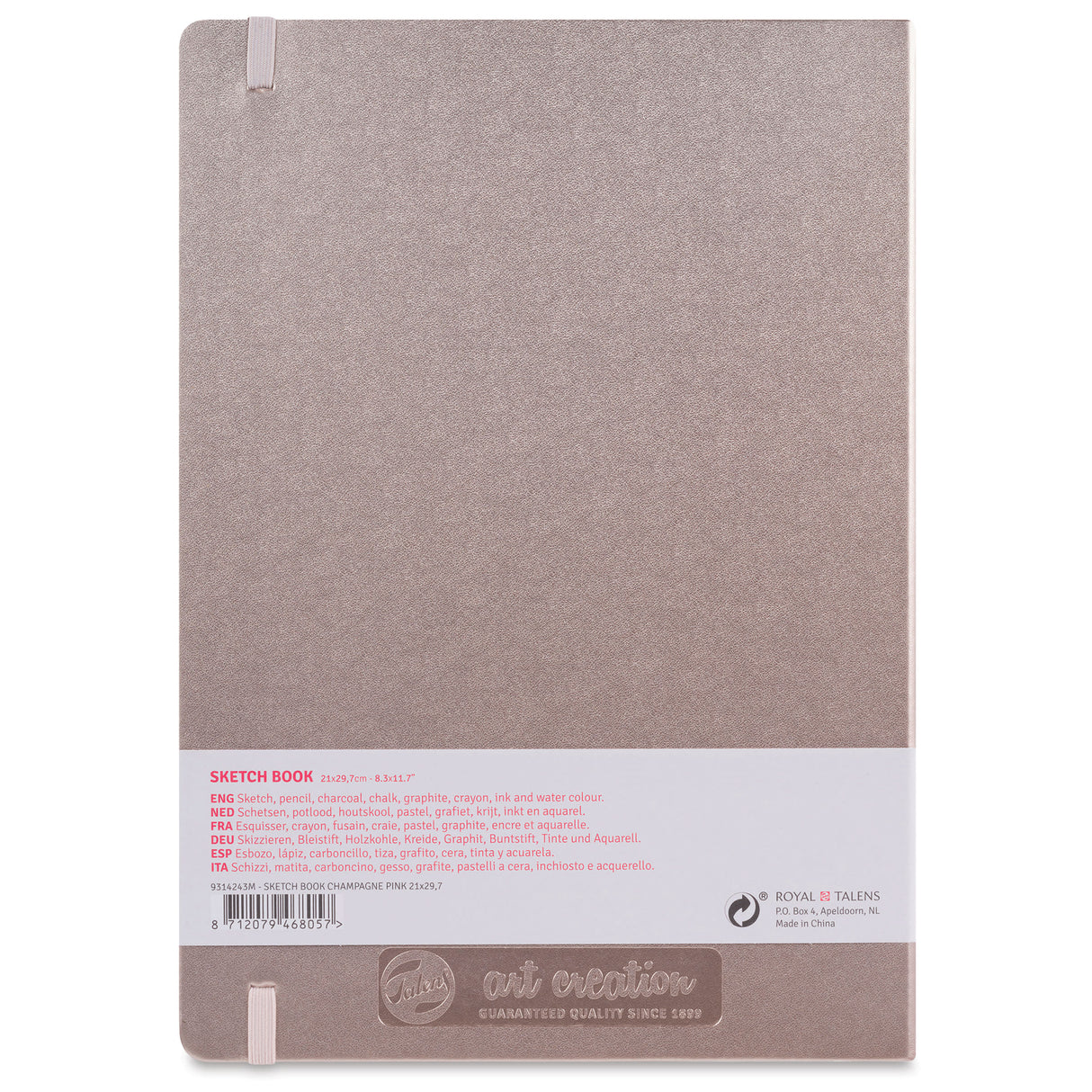 Sketch Book 8.3" x 11.7" Pink Champagne