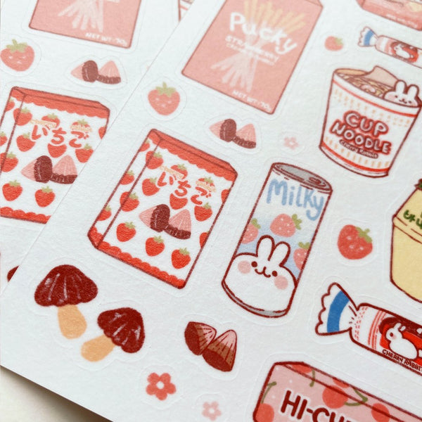 Snacks Sticker Sheet