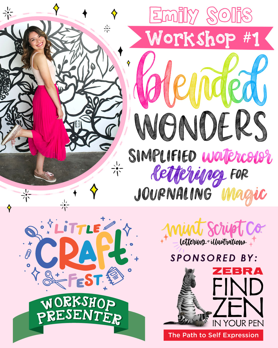 Blended Wonders: Simplified Watercolor Lettering for Journaling Magic with Emily Solis
