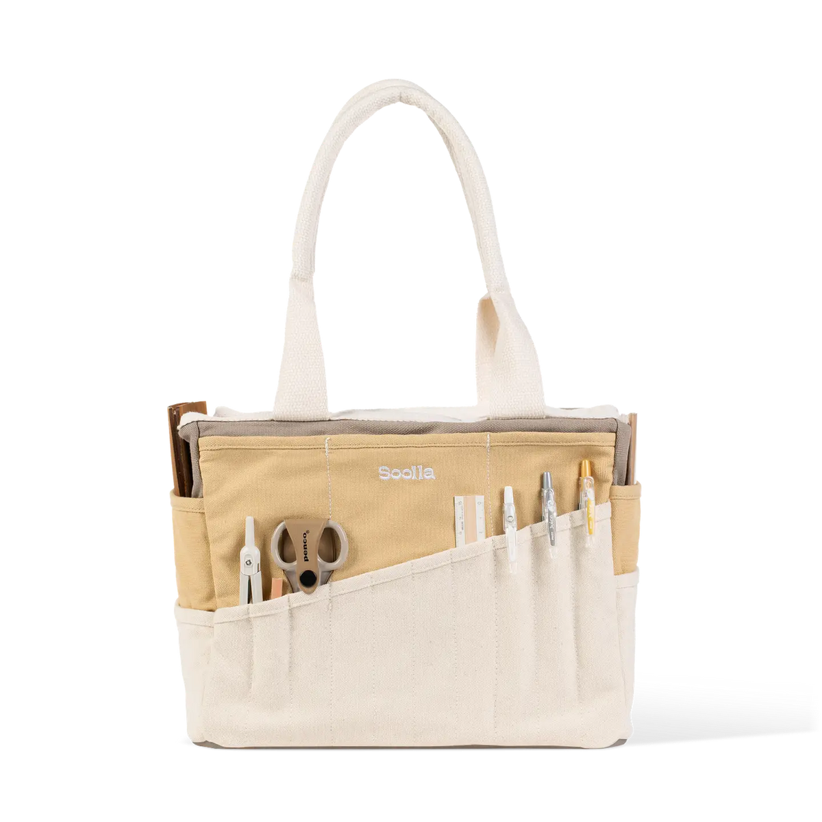 Soolla Studio Artist Bag - Driftwood
Your art is bold. Your bag should be too. The world's most loved art supply bag, pottery tool bag & knitting project bag – backed by over 10,000 global artists!
✌️ 15 stunning colors ✌️
🌈 Over 30 Pockets Of Varying Sizes
🌈 Slanted Skinny Pockets : For your most-loved tools that beg for your attention (carving tools, knitting needles, crochet hooks
🌈 Large Interior Storage + 2 interior pockets: Perfect for carrying glazes, knitting yarn, crochet supplies,