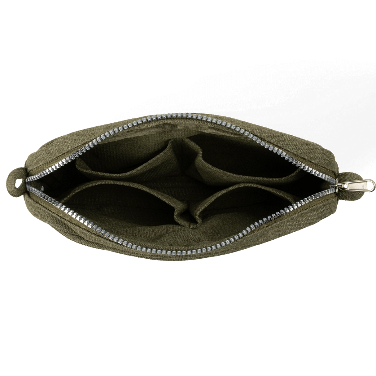 Features & Specs
Front layout: 8 slanted pockets + 3 directly behind
Interior: Main compartment fits an A5 notebook; two open compartments on each wall
Back panel: 3 wide exterior pockets + one full-length slip pocket
Quick-drying duck canvas — sturdy, breathable, and machine-washable
Convertible design — hooks for your own strap or a Soolla strap (coming soon)
Structured silhouette — holds its shape even when lightly packed
Full-width YKK zipper — smooth and durable
Compact profile — fits