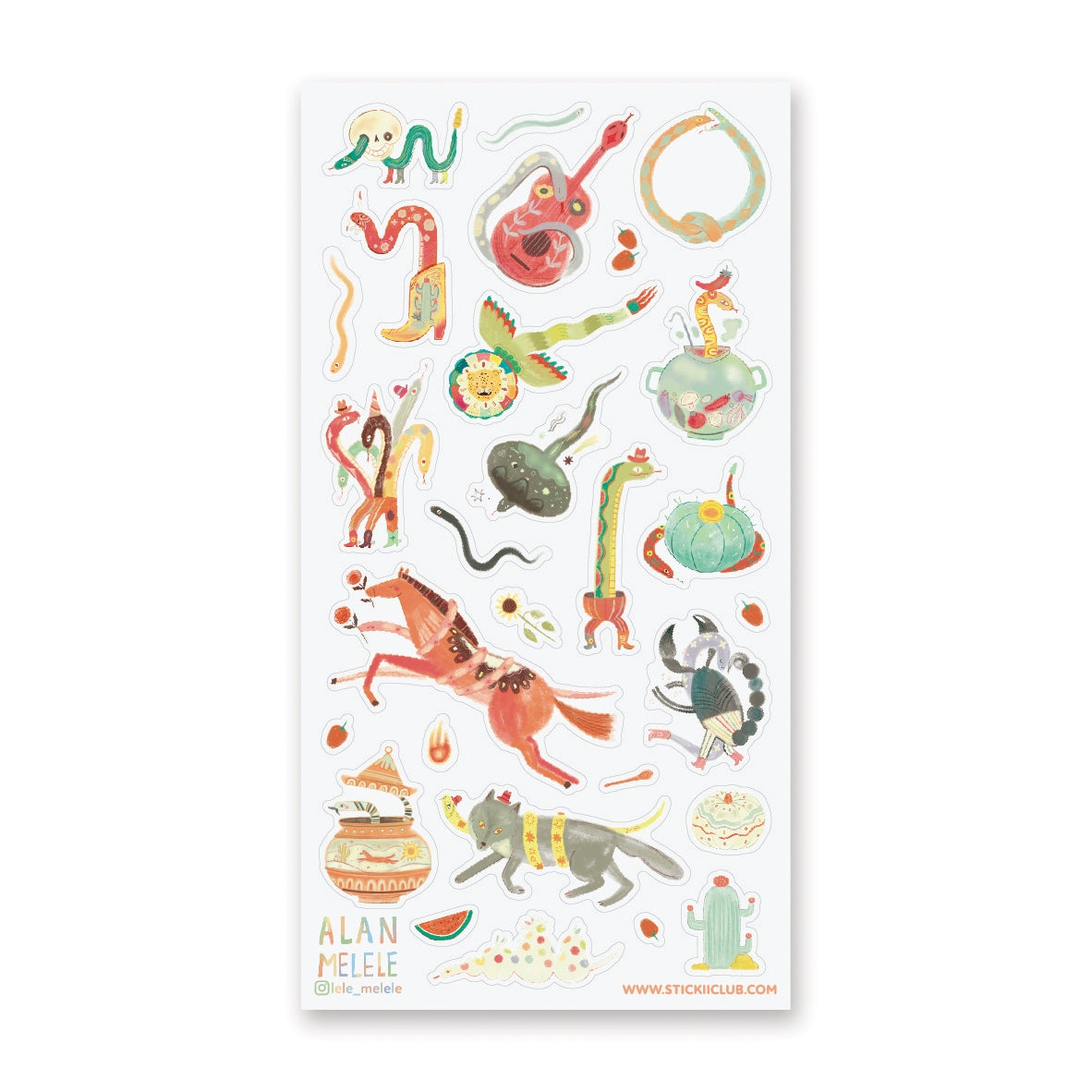 STICKII Spaghetti Cowboys Sticker Sheet