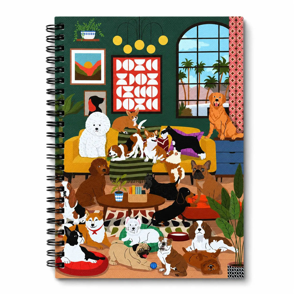 A cheerful, everyday notebook designed to brighten your workspace and spark creativity. Whether you’re journaling, planning, doodling, or organizing your day, it’s a delightful companion for home, school, or the office.
A-5 Spiral Notebook
5 3/4" x 8 1/4"
Sturdy double-spiral binding
Heavy Cover Stock with 3 layers of 400 gsm
160 ruled pages
Natural white text paper