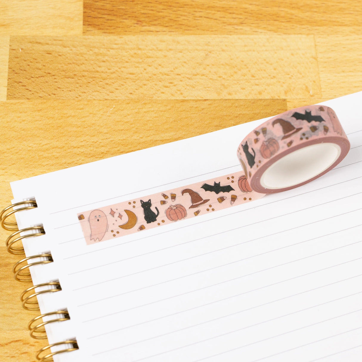 Spooky Favorites Washi Tape
Our washi tape is made for paper lovers, pen pals, and anyone who gets butterflies in the stationery aisle. Perfect for journaling, scrapbooking, decorating envelopes, or adding a personal touch to planners and calendars. It's gentle on paper, easy to tear by hand, and removable without leaving residue, so you can rearrange, redo, and re-stick as needed.
Design Features:
Each roll measures 15mm wide on a 10m roll
Full color repeating pattern
Washi tape dispenser packagin